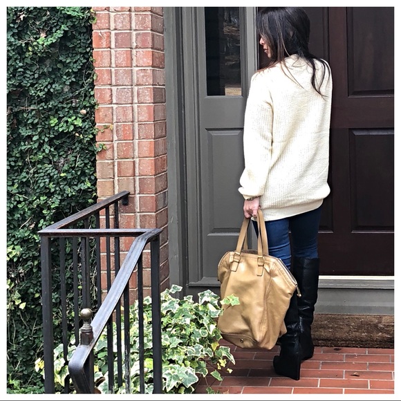 ✨LAST ONE ✨Beige tie up chocker neck sweater - Picture 7 of 7